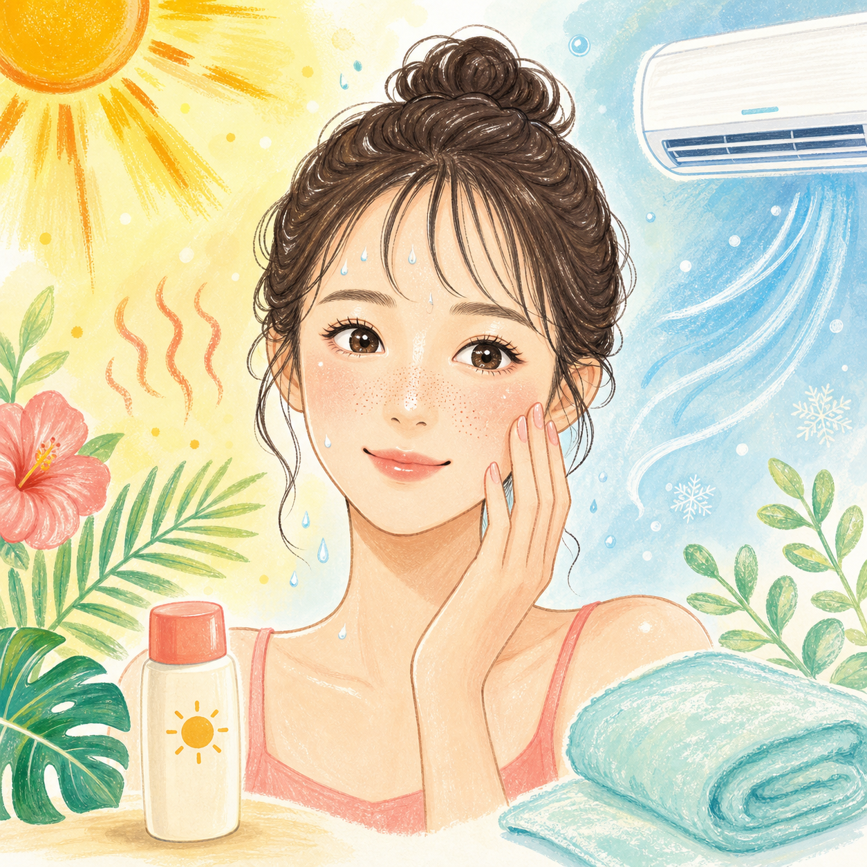 夏に毛穴が目立つ原因